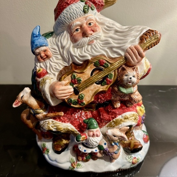 FITZ & FLOYD, SANTA COOKIE JAR - Picture 12 of 12